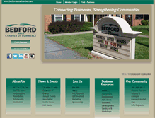 Tablet Screenshot of bedfordareachamber.com